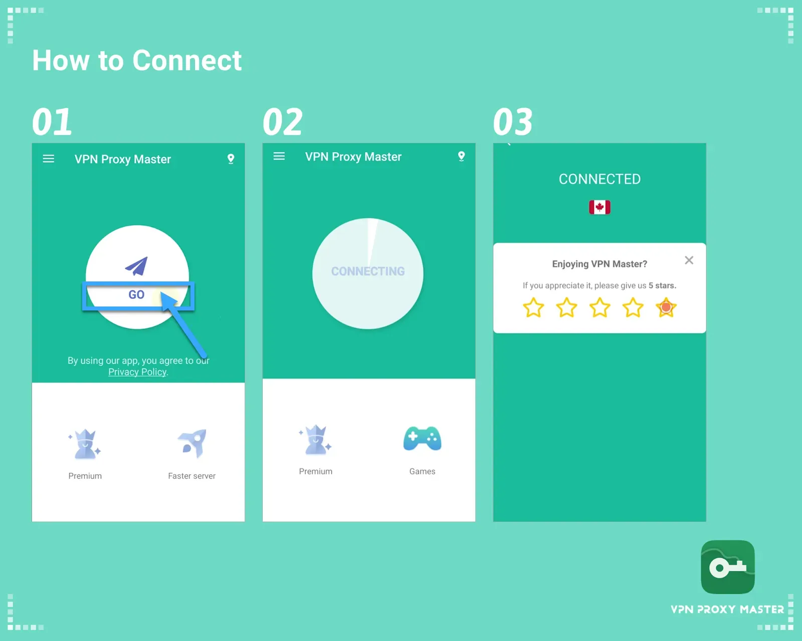 如何在電腦上安裝 VPN Proxy Master 的詳細說明